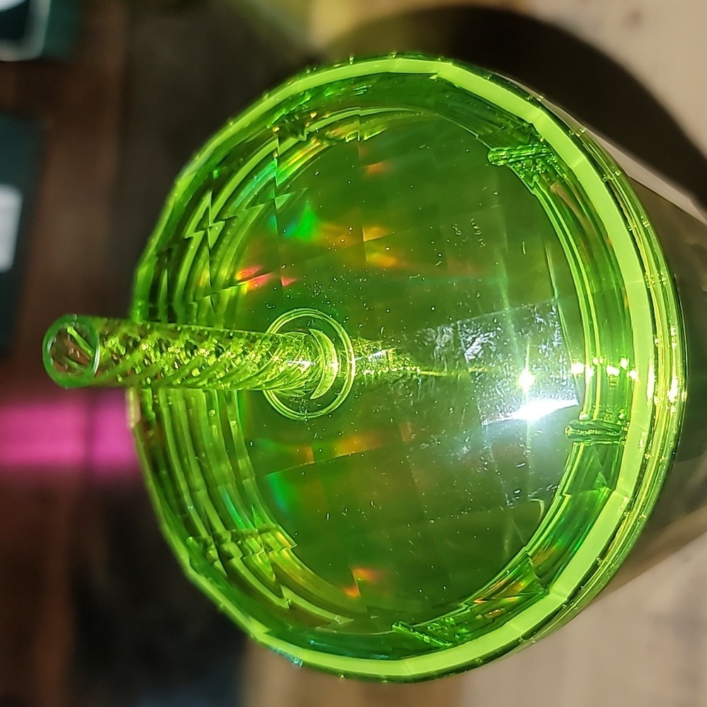 Starbucks Lime Kaleidoscope Domed Lid Venti Tumbler Cup - Picture 2 of 6